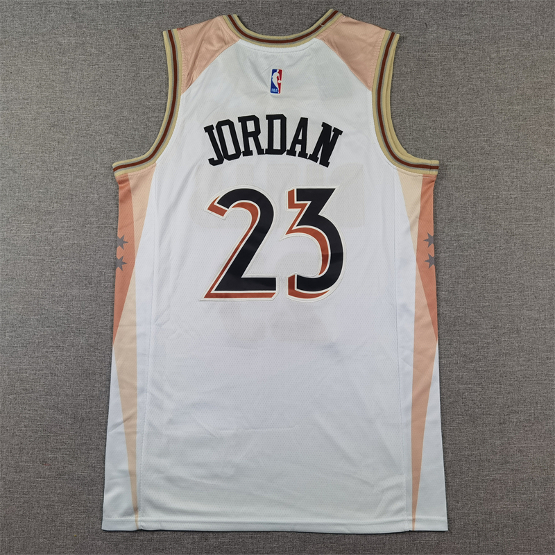 Men Chicago Bulls #23 Jordan white  2024 2025 NBA jersey ->youth nba jersey->Youth Jersey